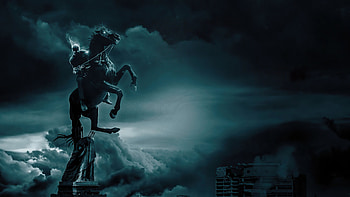 We All Fall, horse, warrior, artist, artwork, digital-art HD wallpaper