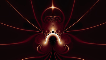 Red Nova Fractal, Abstract, fractal HD wallpaper