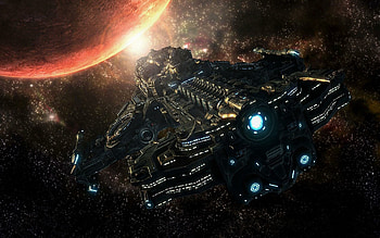 Starcraft II, Spaceship HD wallpaper