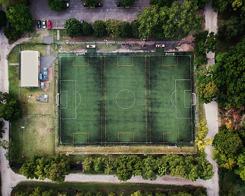 View From Above, Miscellanea, Miscellaneous, Football Field, Stadium HD wallpaper