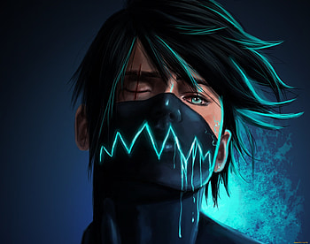 Dark Mask Anime Boy HD wallpaper