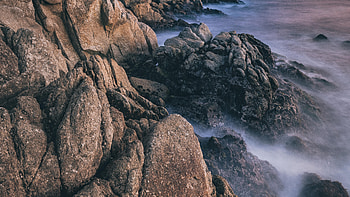 Pacific Grove , nature, rocks, mountains HD wallpaper