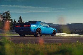 Dodge Challenger SRT Hellcat, rear redeye, muscle car HD wallpaper