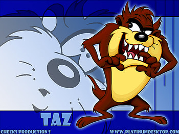 taz, blue, devil, funny HD wallpaper