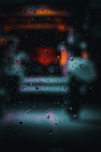 Drops, Lights, Macro, Wet, Glass HD phone wallpaper