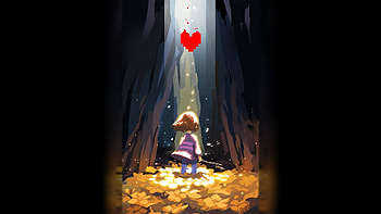 Frisk, Undertale, video, game, art HD wallpaper