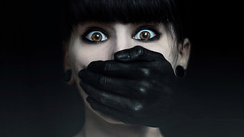 Dark Women Black Hand Brown Eyes Face HD wallpaper