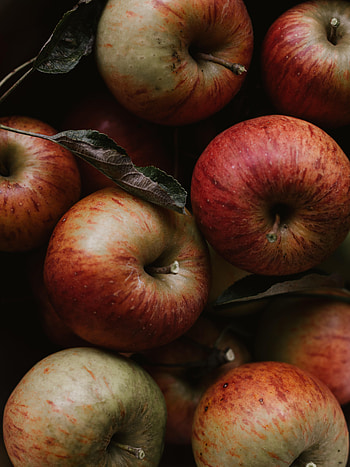 Fruits, Food, Leaves, Apples HD phone wallpaper