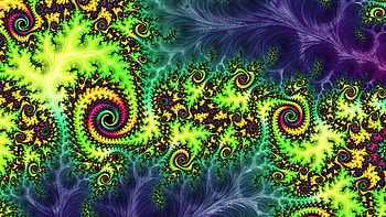 Trippy Psychedelic Fractal, colorful, colors, artistic, Abstract, fractal HD wallpaper