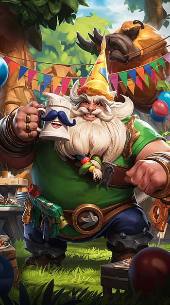 Gragas Celebration: Ultimate , League Of Legends, celebration, fantasy, party HD phone wallpaper