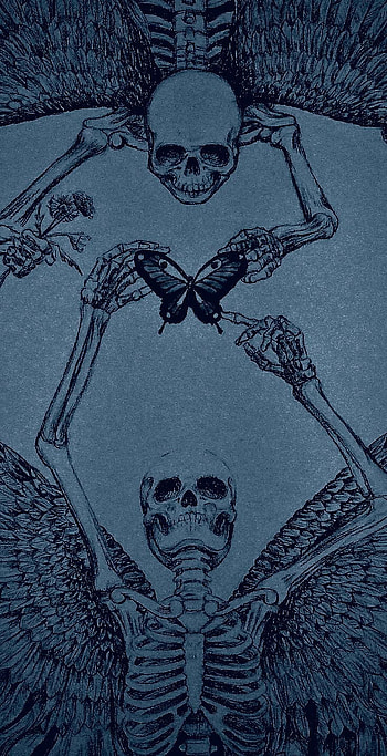Skeletons, eye, head HD phone wallpaper