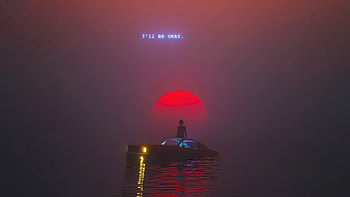 I Will Be Okay, artist, artwork, digital-art HD wallpaper
