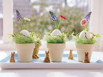 Easter-Spring Table Decorating, decorations, still life, spring, Easter HD wallpaper