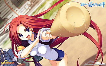 Ritsuko Oogami, ritsuko, anime, owarinaki natsu towa naru shirabe, baseball HD wallpaper
