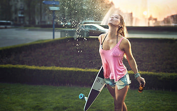 Girl skate , Skateboarding culture, Skater girl , Skateboard graphy HD wallpaper