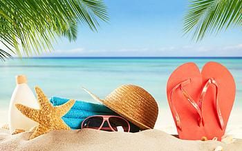 Summer, sea, starfish, sand, beach HD wallpaper