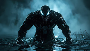 Venom Dark Symbiote Rising, venom, superheroes, artwork, art, digital-art, ai HD wallpaper