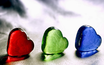 Ice, Love, Multicolored, Motley, Glass, Heart HD wallpaper