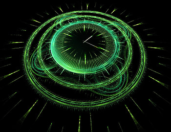 Time Clock Fractal, clock, artist, artwork, digital-art HD wallpaper