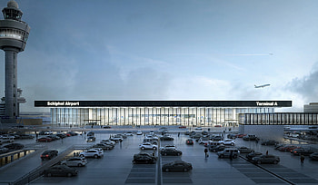 Amsterdam-Schiphol Airport, Kaan Architecten, Terminal, Archello HD wallpaper