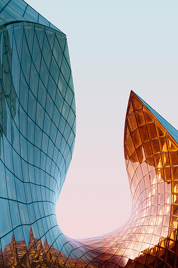Architecture, Building, Miscellanea, Miscellaneous, Smooth, Form, Glass, Forms, Facade, Fluent HD phone wallpaper