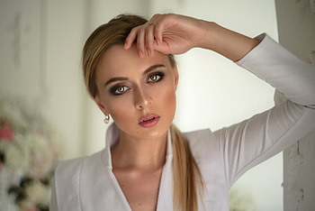 Blonde Women Portrait, blonde, women, girls HD wallpaper