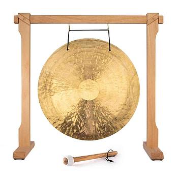 36-inch gong, Deep resonating tones, Musical impact, Immersive experience HD phone wallpaper