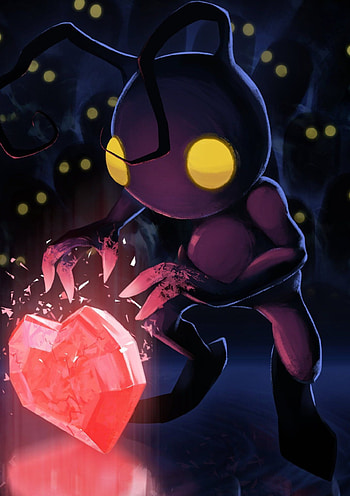 Heartless (Kingdom Hearts), Menacing creatures, Dark fantasy, Gaming backgrounds HD phone wallpaper