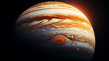 Space of Jupiter Planet, planet, Sci Fi, Jupiter HD wallpaper