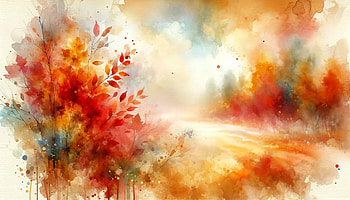 Watercolor Fall Colors, watercolor, fall, fall colors, Autumn, landscape HD wallpaper