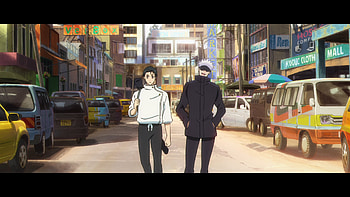 Yuta & Gojo: City Walk — Jujutsu Kaisen, Anime, Jujutsu Kaisen, Yuta Okkotsu, Satoru Gojo, Jujutsu Kaisen 3rd Season HD wallpaper