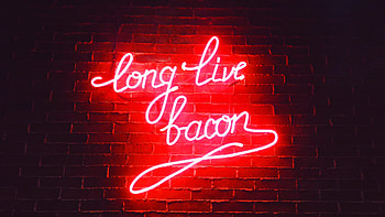 Long Live Bacon Neon Lights, others, neon HD wallpaper