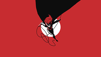 Minimal, batwoman, superhero HD wallpaper