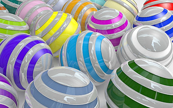 Balloons, 3D, Colors, Color, Stripes, Strips, Taw HD wallpaper