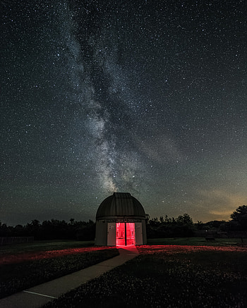 Nature, Night, Starry Sky, Milky Way, Observatory HD phone wallpaper