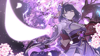 Baal Raiden Shogun Genshin Impact HD wallpaper