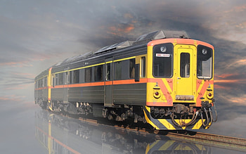 The Train, Railway, Locomotive, Carriage, Travel, Diesel, Tracks, Train HD wallpaper