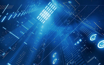 Abstract, Signs, Glow, Tunnel HD wallpaper