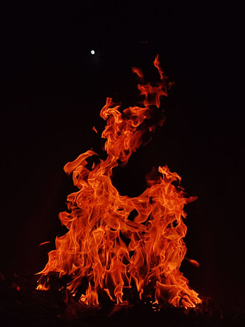 Happy bhogi, heat, bogi, sankranti, moon, makar, fire, pongal HD phone wallpaper