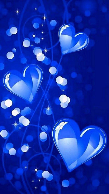 Blue Heart, Background HD phone wallpaper