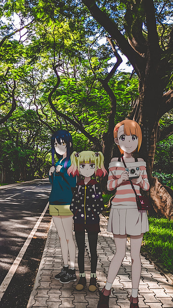 Mieruko-chan, anime x reality, miko yotsuya, anime aesthetic, anime , anime HD phone wallpaper