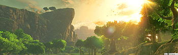 The Legend of Zelda: Breath of the Wild, Zelda Dual Monitor HD wallpaper