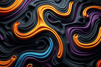 Abstract Pattern, glow, particle, neon, lines, Abstract, pattern HD wallpaper