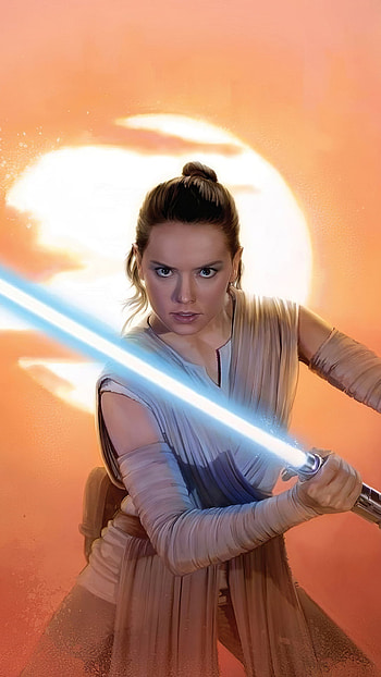 lightsaber, Star Wars, Rey (Star Wars), movie, Star Wars: The Rise of Skywalker HD phone wallpaper