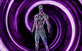 Hedron, violet grunge background, Fortnite, vortex, Fortnite characters, Hedron Skin, Fortnite Battle Royale, Hedron Fortnite HD wallpaper