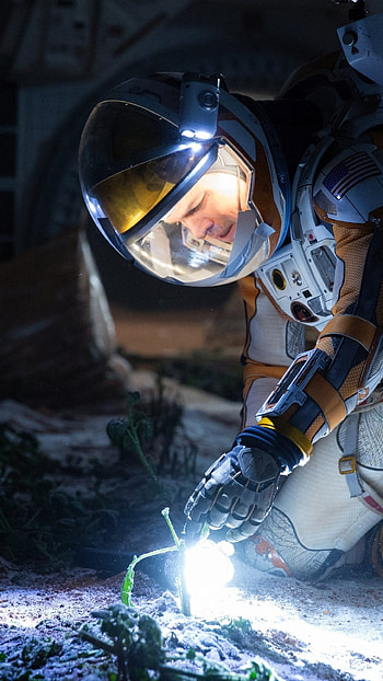 The Martian film, Sci-fi adventure, Hollywood star, Space exploration HD phone wallpaper