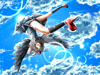shameimaru aya, wings, touhou, aya, shameimaru HD wallpaper