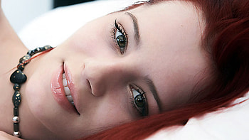 Ariel, alluring, delicate, lips, gabrielle lupin, sensual, sexy, czech, sweet, model, smile, gorgeous, beautiful, woman, hop, face, redhead, green eyes HD wallpaper