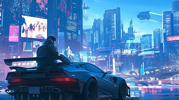 Cybercity Drive, car, futuristic, vehicle HD wallpaper