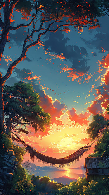 Serenity Hammock Sunset - HD phone wallpaper